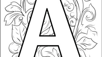 Letter A Shading Pages